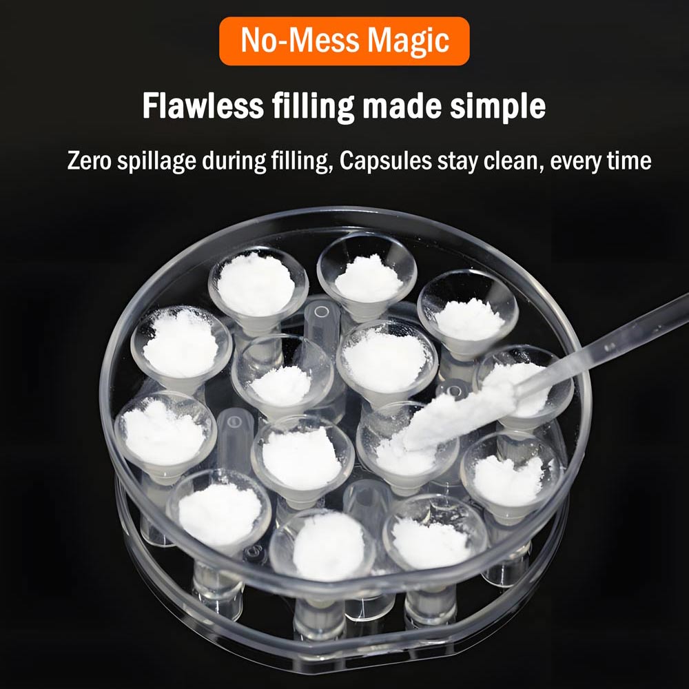 14‑Hole Capsule Filling Tray (Size 3-4-5)