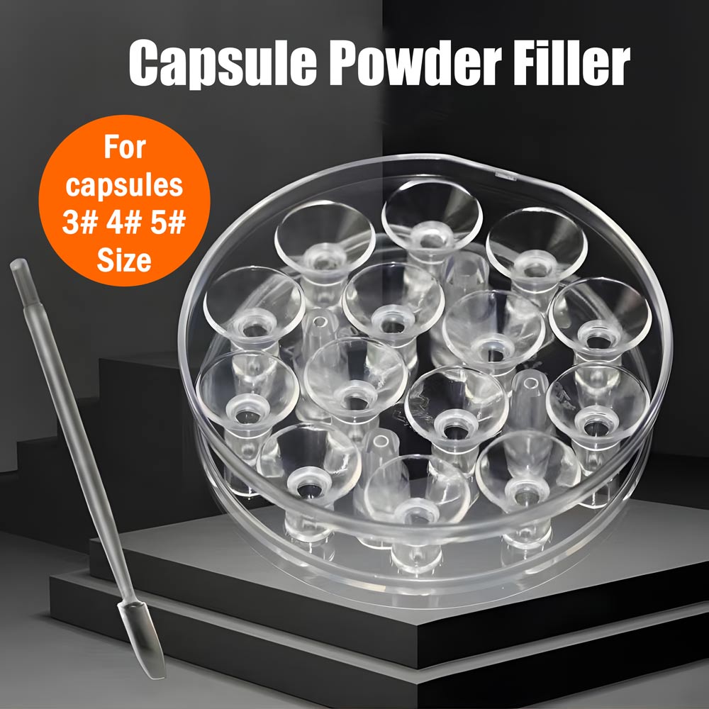 14‑Hole Capsule Filling Tray (Size 3-4-5)