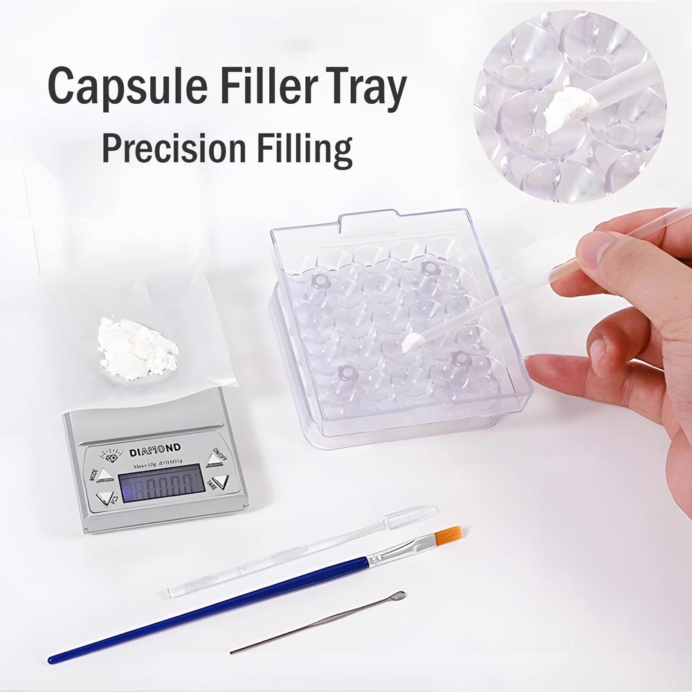 25‑Hole Capsule Filling Tray (Size 00/0/1/2)
