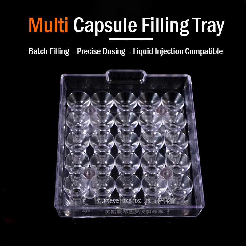 25‑Hole Capsule Filling Tray (Size 00/0/1/2)