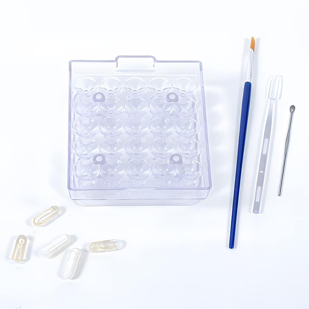 25‑Hole Capsule Filling Tray (Size 00/0/1/2)
