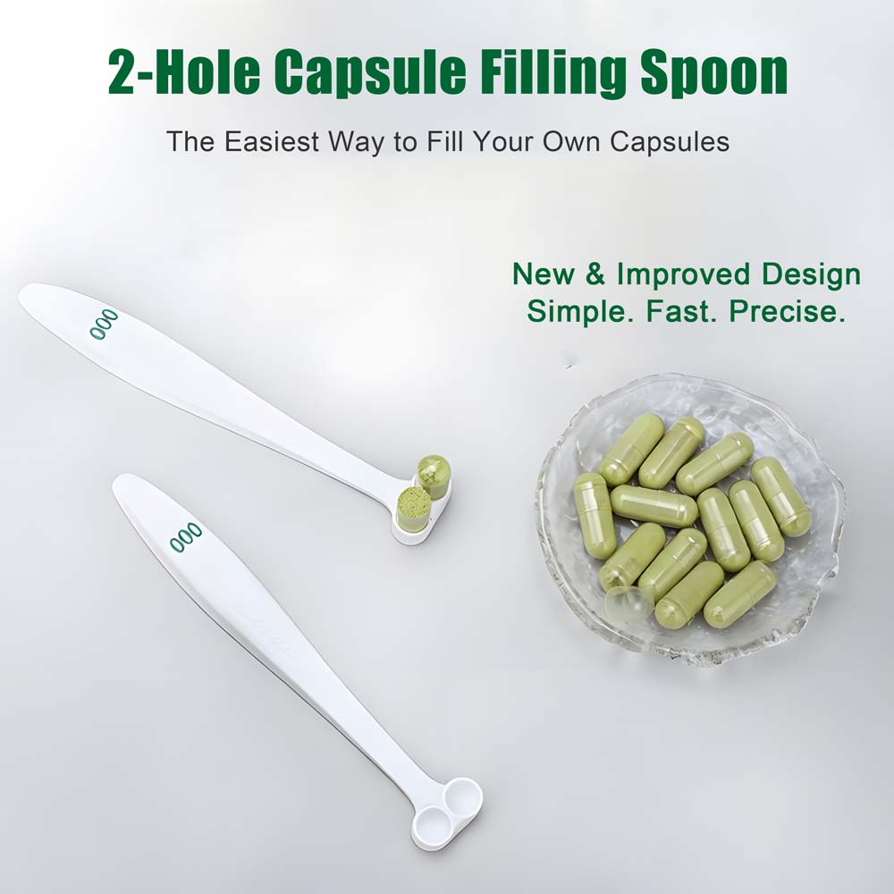 2-Hole Capsule Filling Spoon
