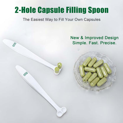 2-Hole Capsule Filling Spoon