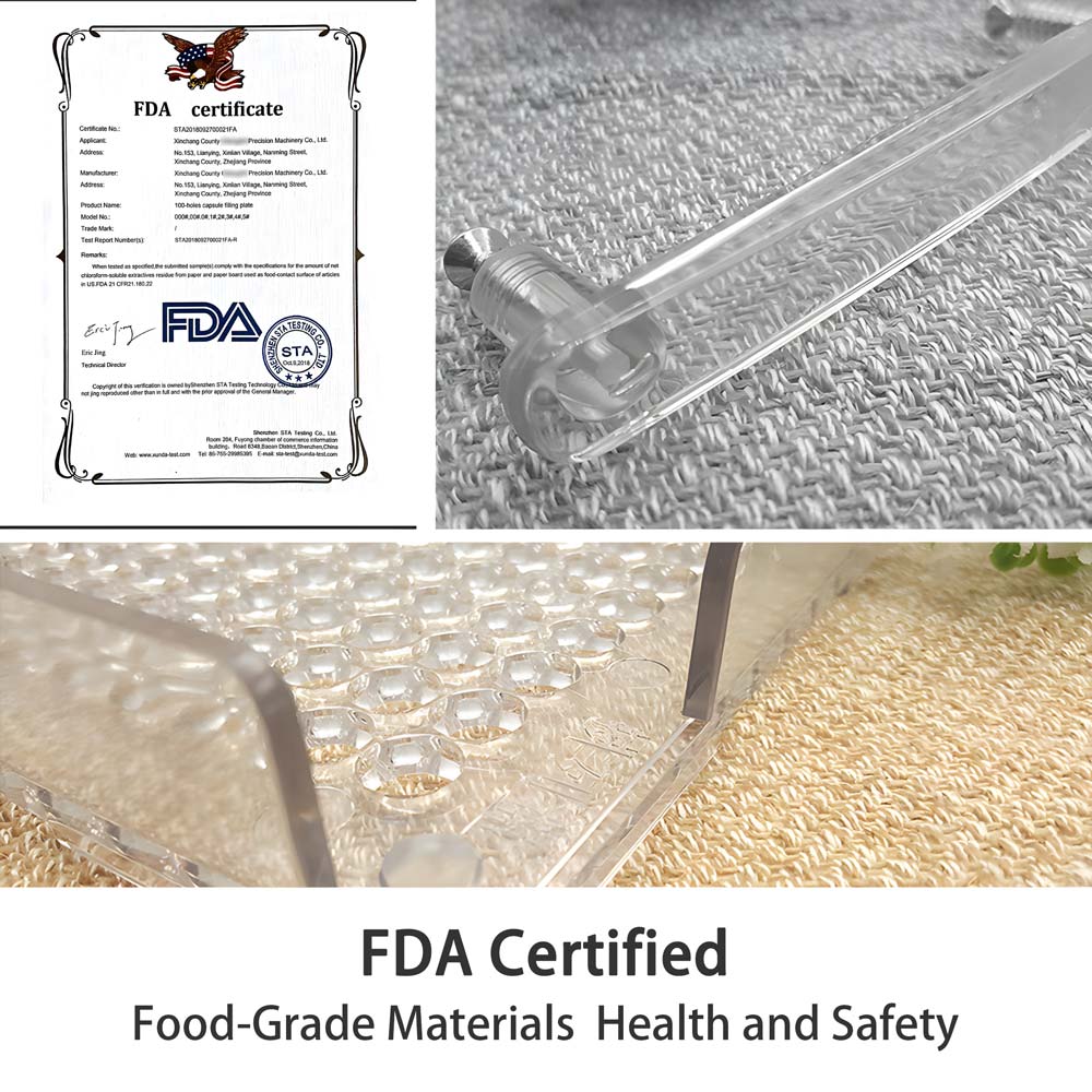 FDA capsule filler machine