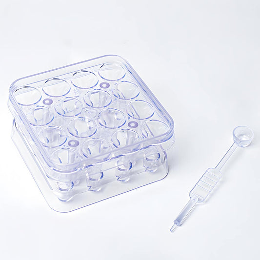 16‑Hole Capsule Filling Tray (Size 0)
