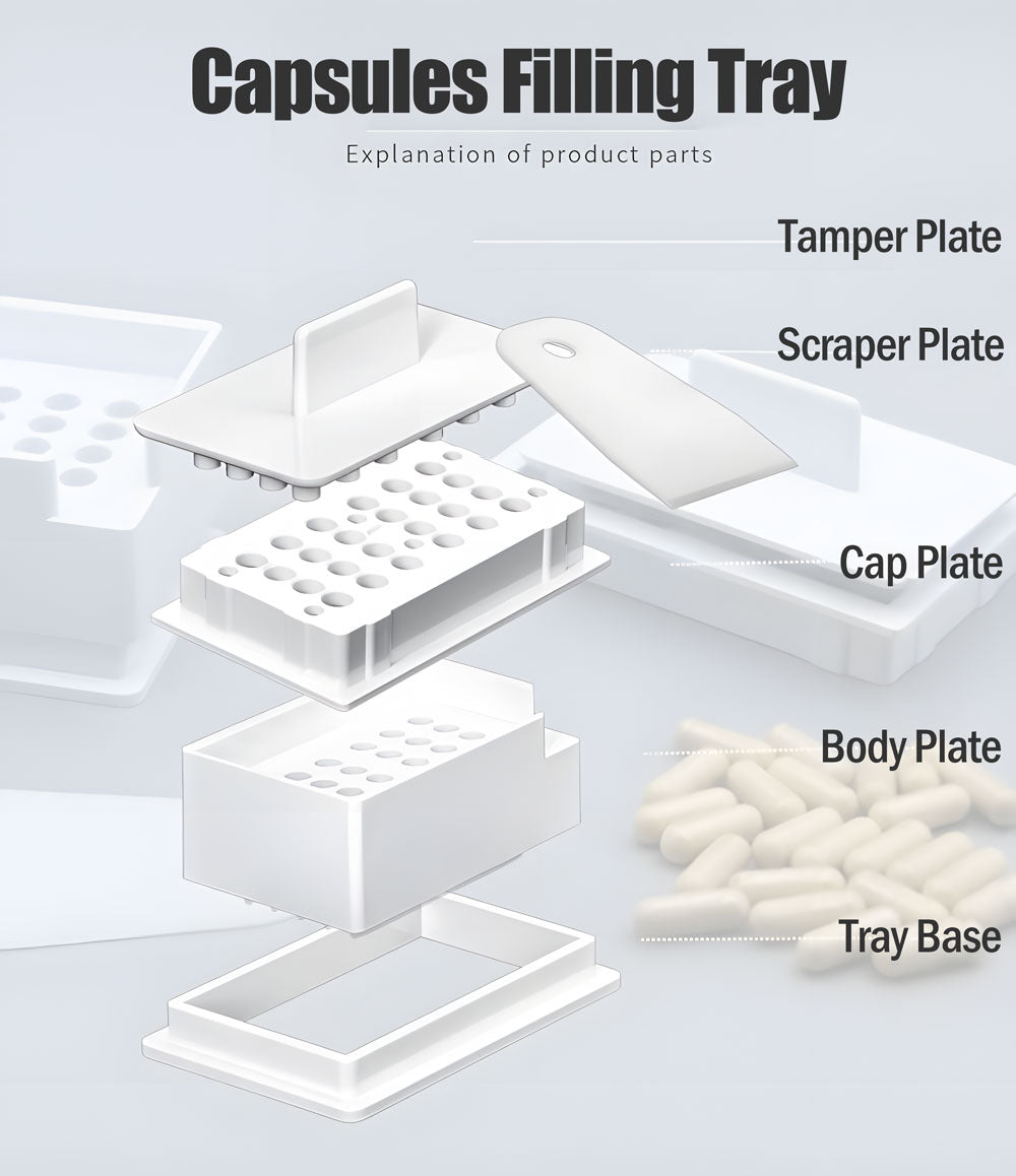 Easy-to-clean capsule filling machine with removable parts