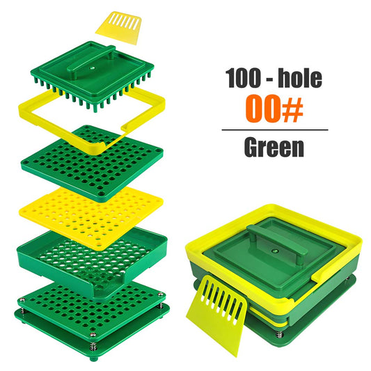 green 100 hole capsule filler machine