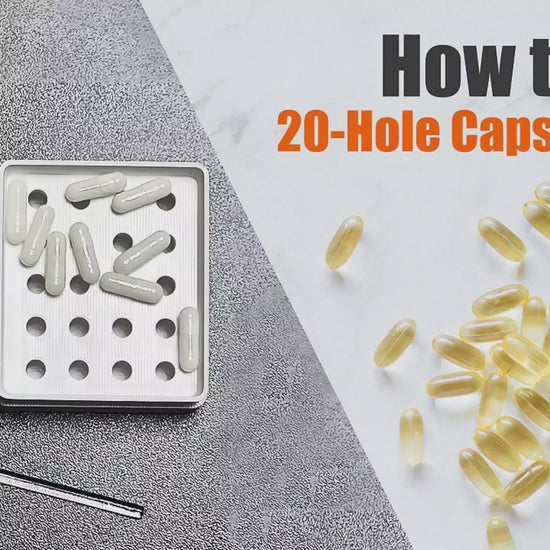 How to Fill 3#/4#/5# capsules with a 20 - hole capsule filler