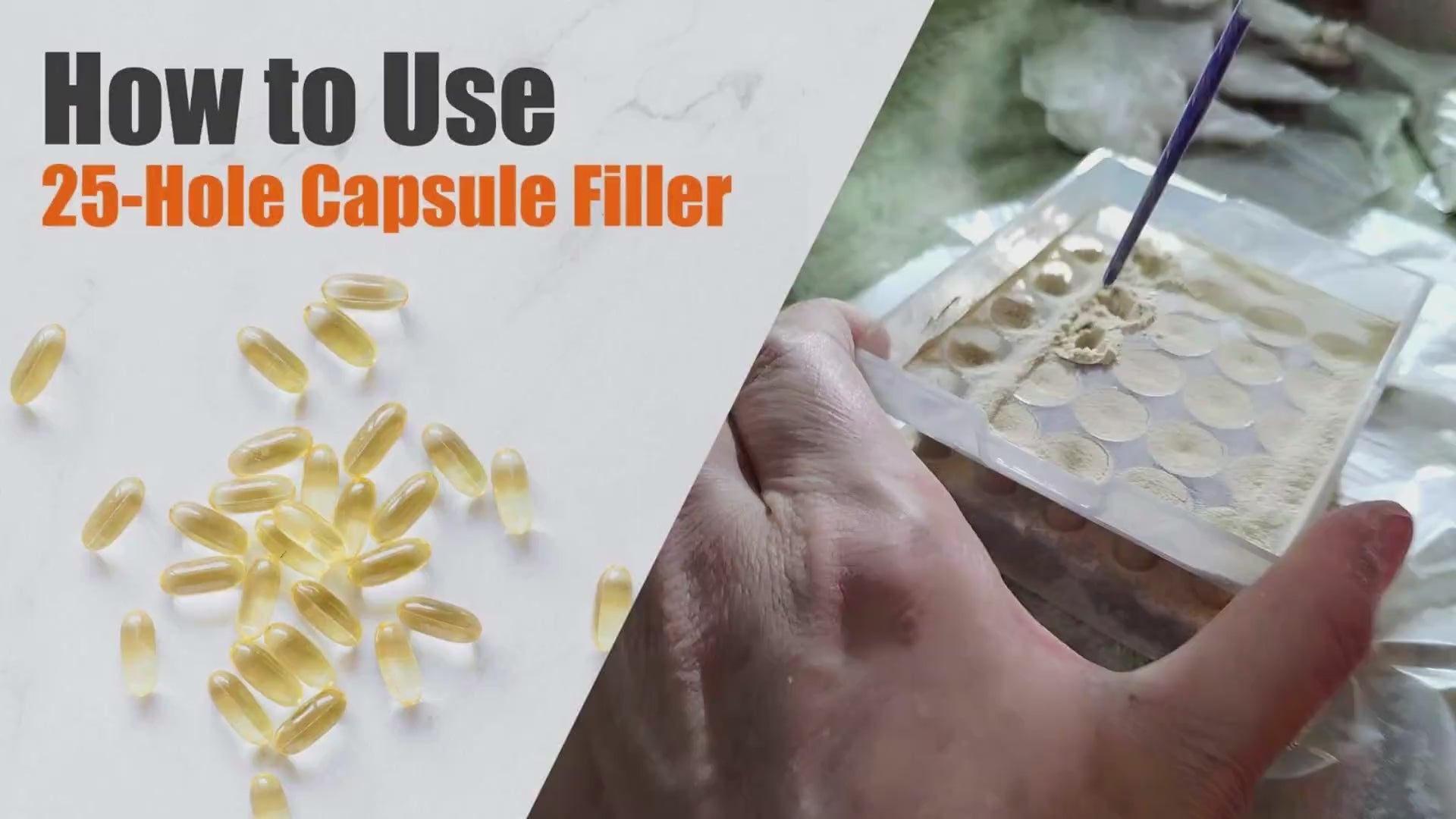 guide filling pill capsules