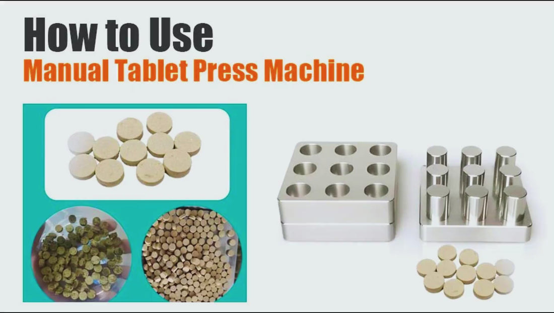 how to use tablet press machine at home
