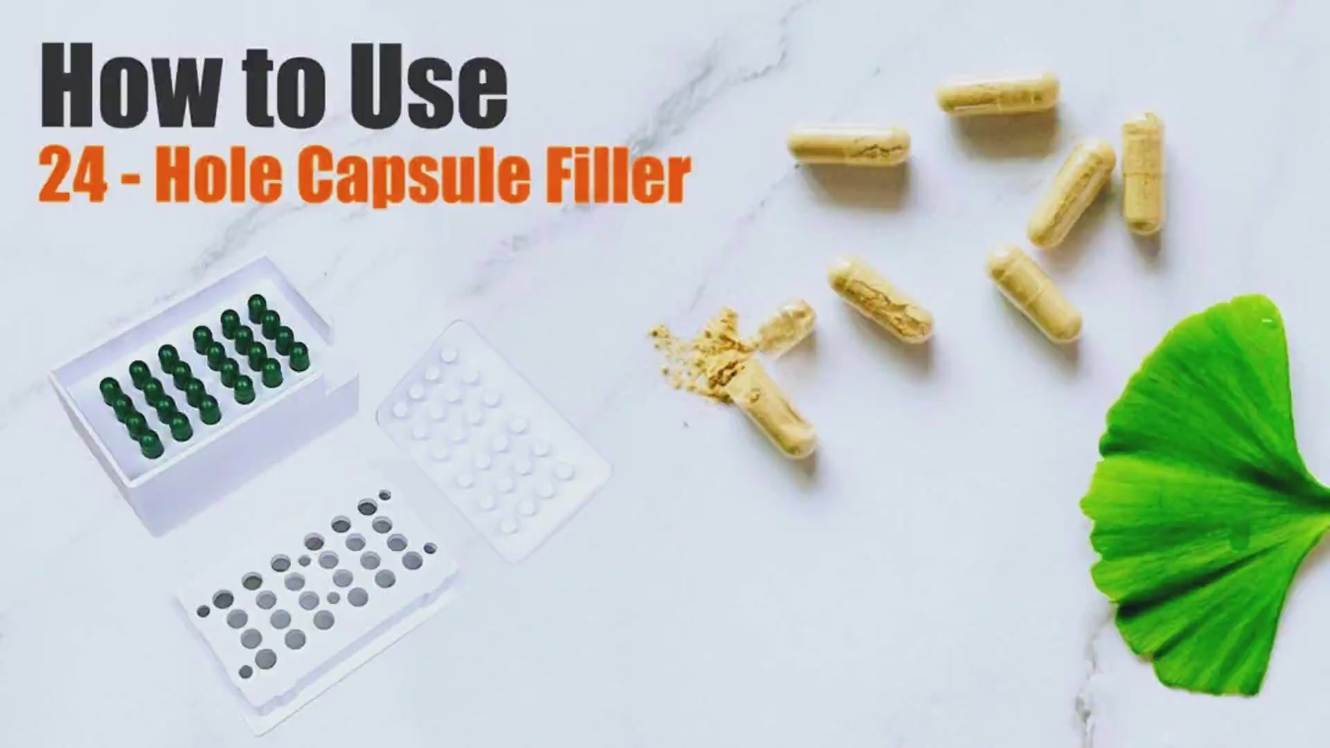 how to use 24 capsule filling machine