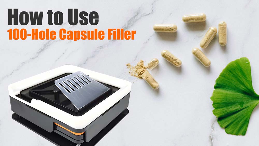 Load video: How to fill your own capsules with 100 holes capsule filling machine